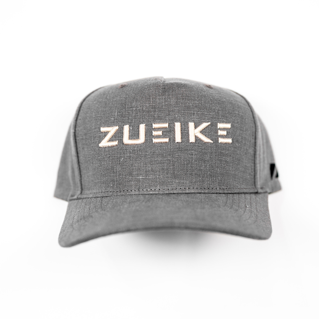 Grey Linen Classic Raised A-Frame Hat