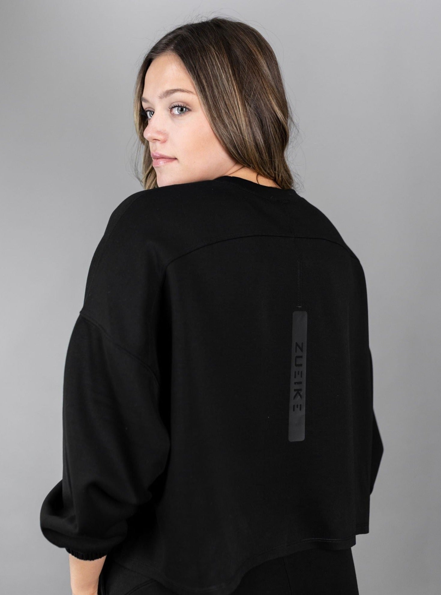 Zen Ladies Oversized Crop Crewneck